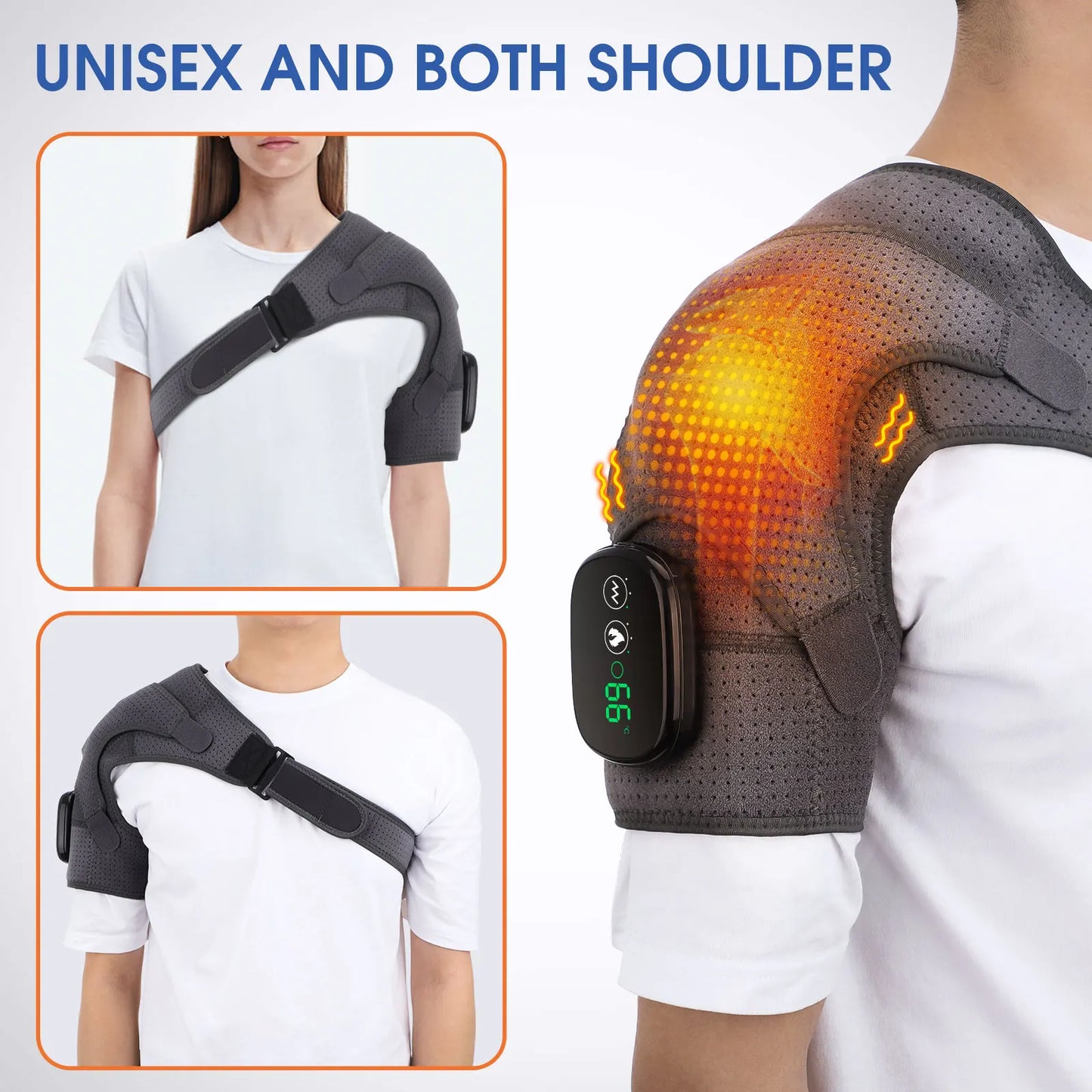 Electric Heating Back Shoulder Brace Heating Shoulder Massage